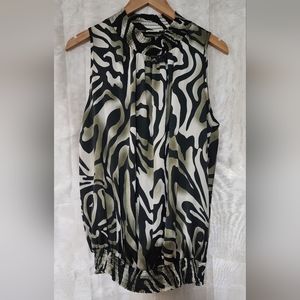 Large sleeveless blouse